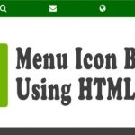 create icon bar with css