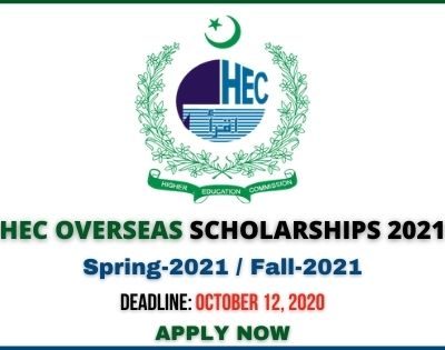 HEC Overseas Scholarships 2021