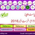 Past Paper Multan Board 2016