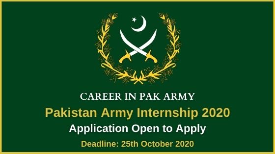 Pak Army Internship 2020