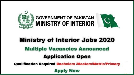 Ministry of Interior Jobs 2020