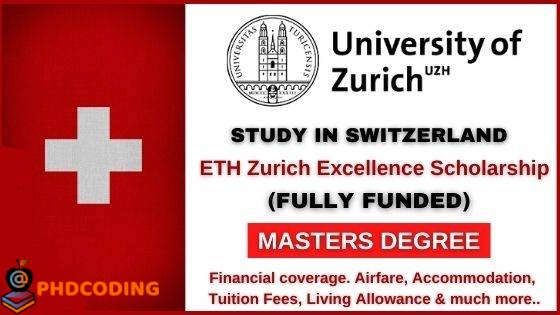 ETH Scholarship Switzerland 2021