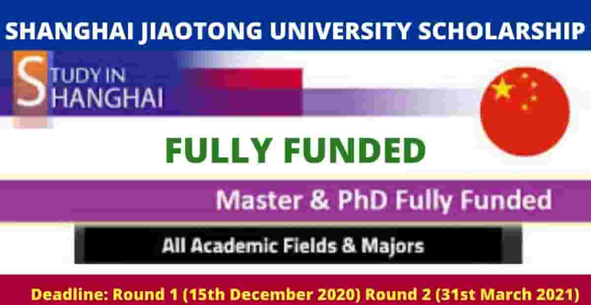 Shanghai Jiaotong University Scholarship 2021