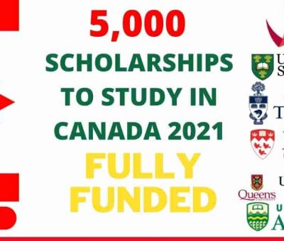 5000 Scholarships to Study in Canada 2021
