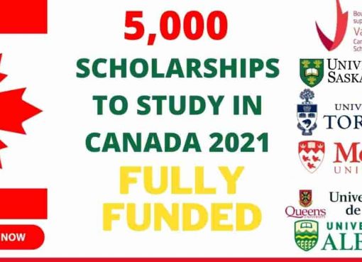5000 Scholarships to Study in Canada 2021