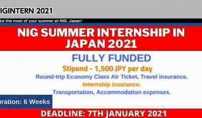 NIG Summer Internship Japan 2021