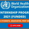 WHO Internship Program 2021