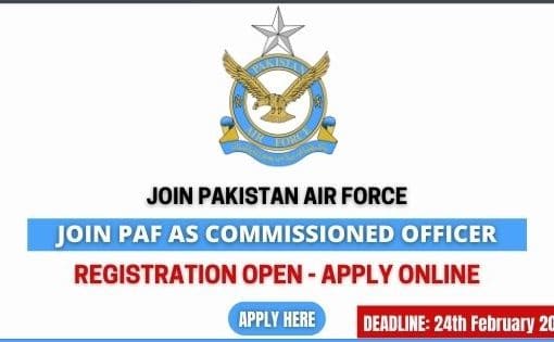 Join PAF as Commissioned Officer 2021