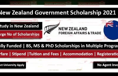 New Zealand Government Scholarships 2021