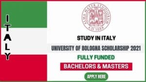 University of Bologna Scholarship 2021
