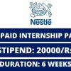 nestle pakistan internship program 2021
