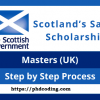 Scotland Saltire Scholarship 2022