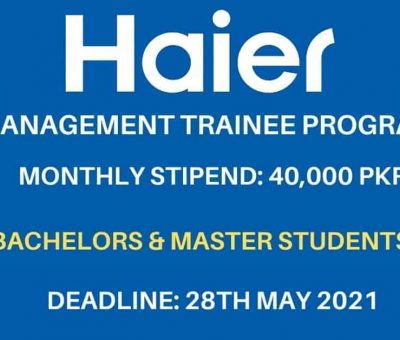 haier management trainee program 2021